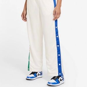 Nike W Jordan "Aleali May" Tearaway Pant - White/Royal/GreenSize L